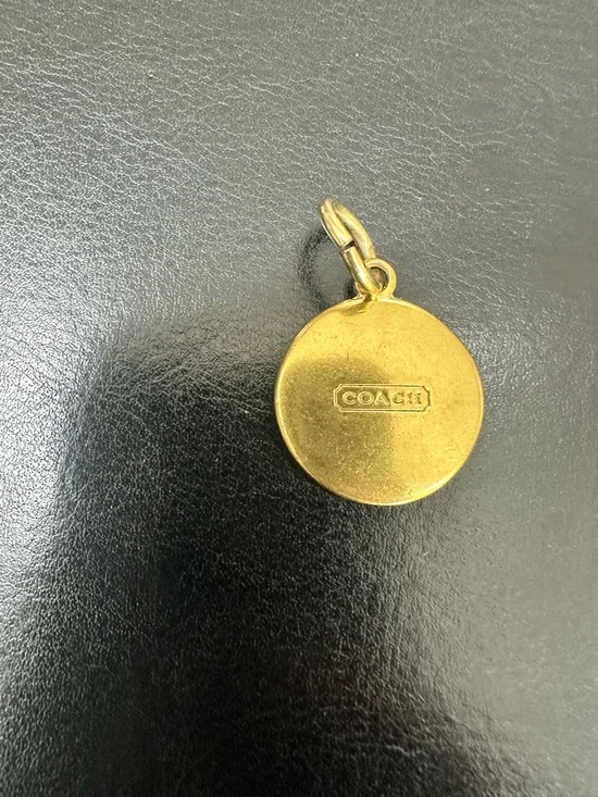 Coach Round brass bag charm - Picture 4 of 4